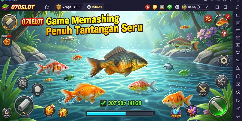 Screenshot game 070SLOT menampilkan aksi memancing yang seru.