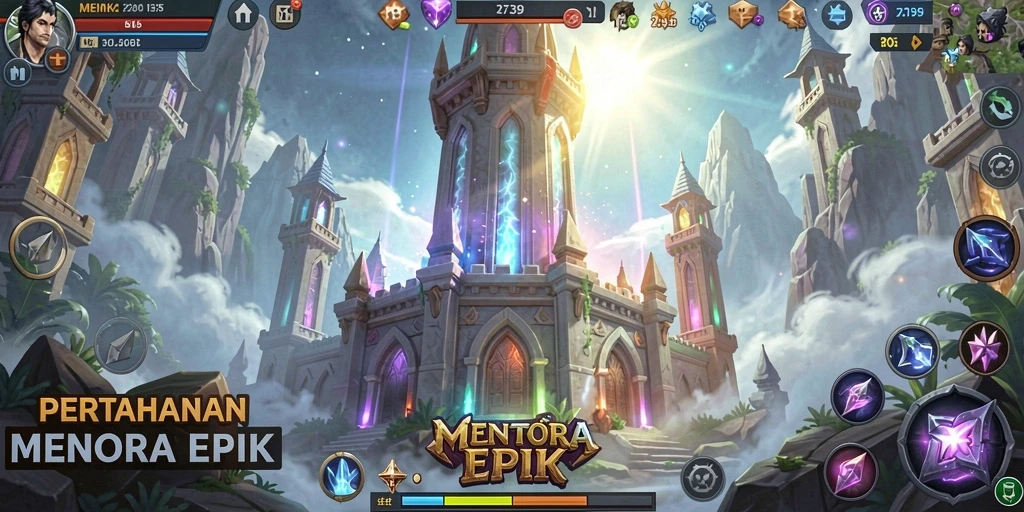 Screenshot 2739 menampilkan aksi mendebarkan dalam Tower Defense.