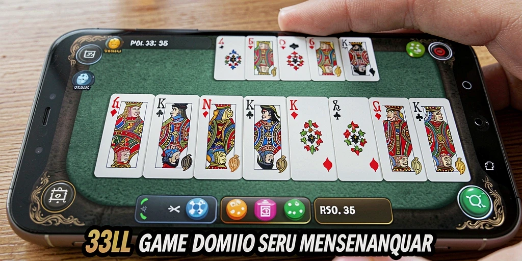 Screenshot gameplay 33L dengan suasana permainan Domino yang menarik.