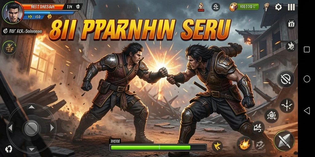 Tampilan gameplay seru dari 8II dengan aksi yang mendebarkan.