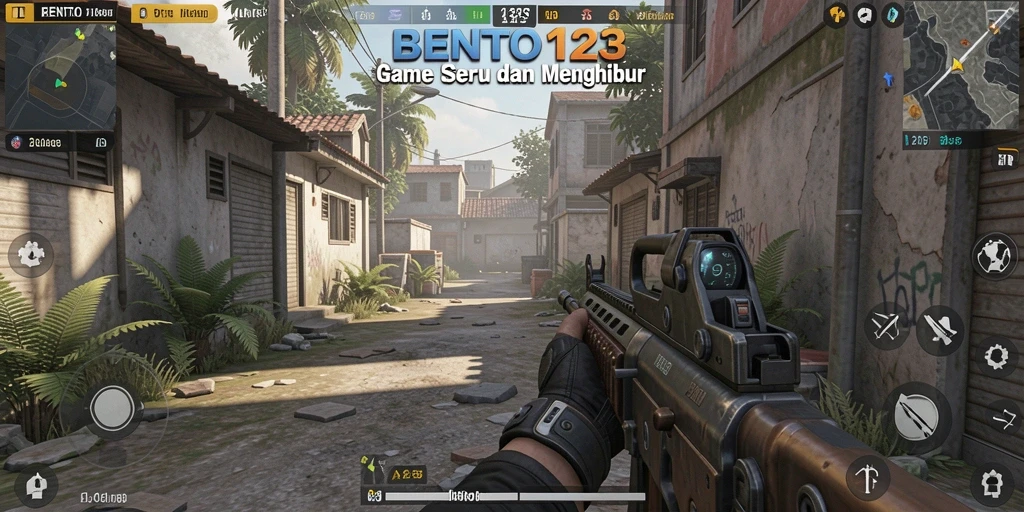 Tampilan aksi intens dari gameplay BENTO123 yang menegangkan.