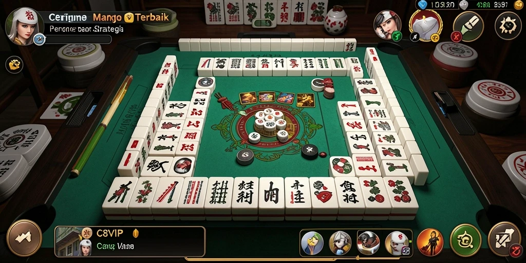 Tampilan gameplay seru dan menantang dari C8VIP - Mahjong APK.