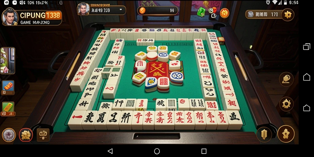 Screenshot menunjukkan gameplay Mahjong yang seru dan menarik.