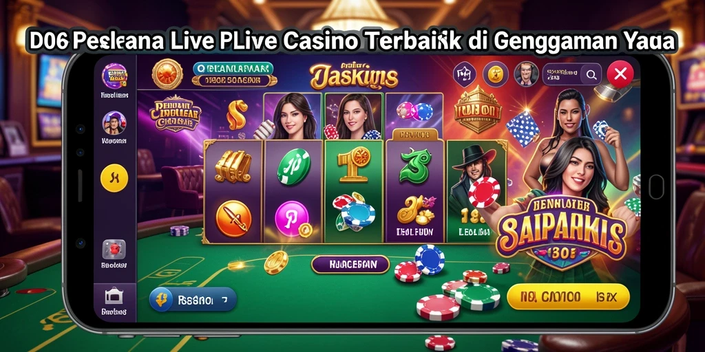 Tampilan gameplay Live Casino yang menarik dan interaktif.