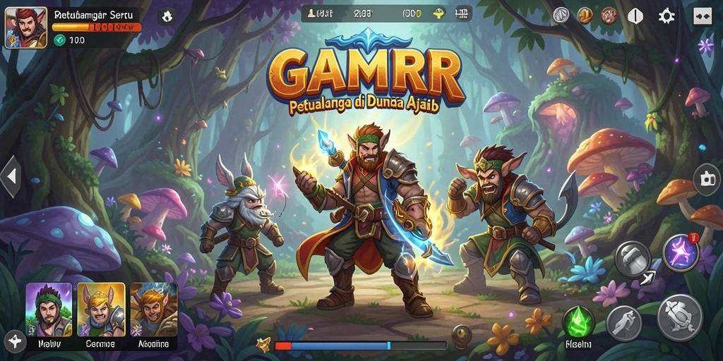 Tampilan gameplay GAMERP yang seru dan menegangkan.
