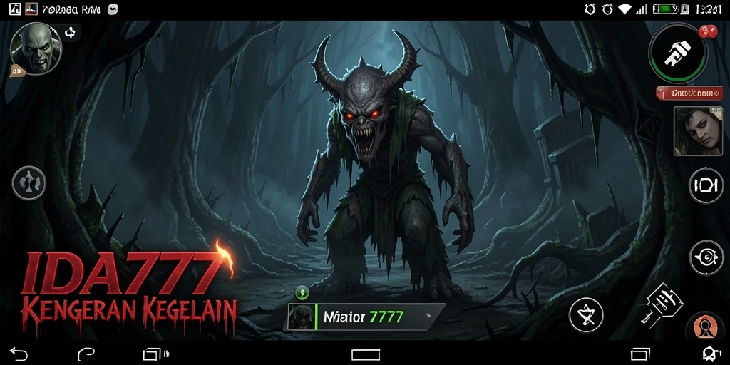 Tampilan gameplay menakutkan dan atmosfer mencekam dari IDA777.