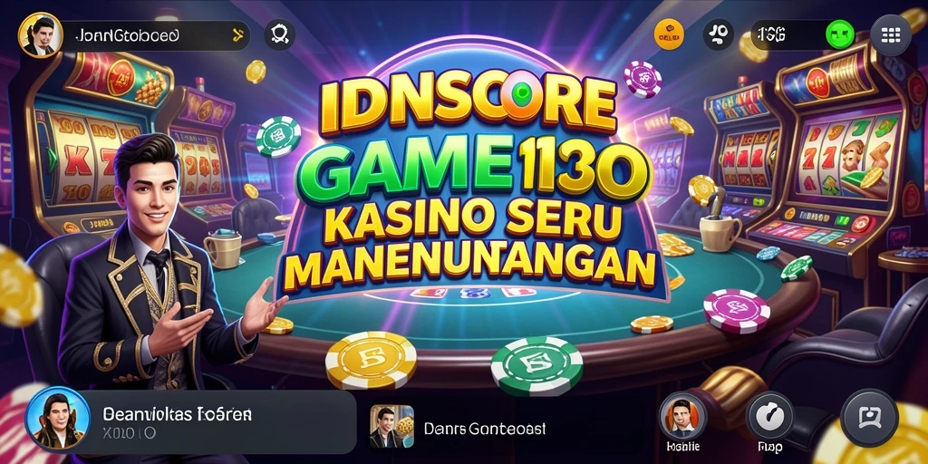 Tampilan gameplay seru dengan opsi permainan Kasino yang beragam.