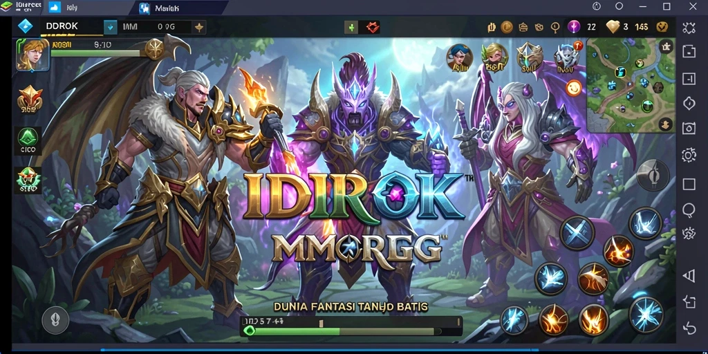 Tangkapan layar menampilkan aksi seru dalam permainan MMORPG.