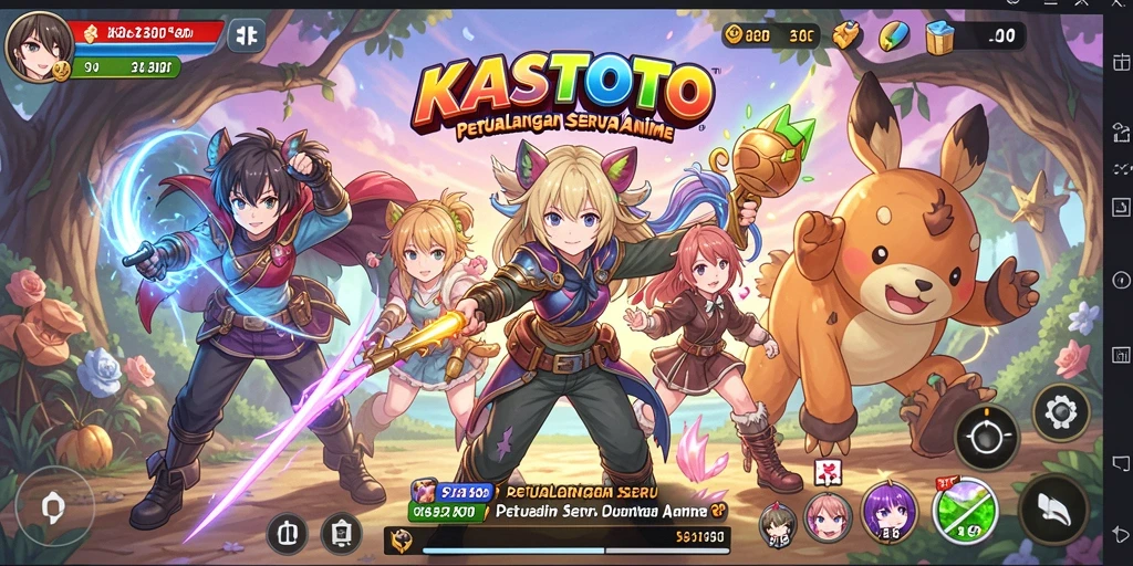 Screenshot KASTOTO menampilkan aksi seru dalam game Anime yang memikat.