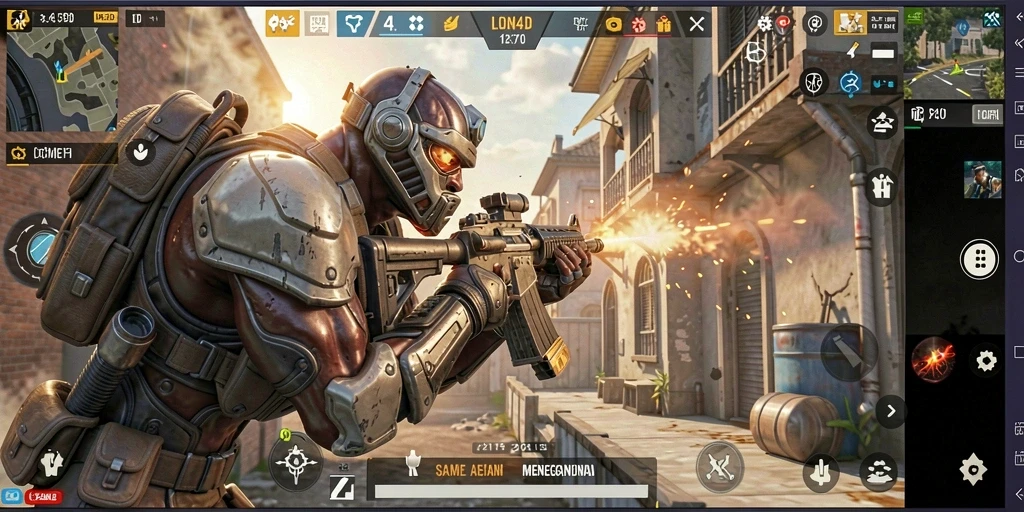 Tangkapan layar dari gameplay LION4D yang menampilkan aksi pertempuran intens.