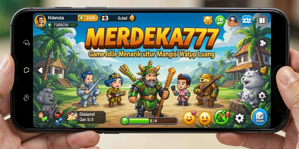 Tampilan gameplay <strong>MERDEKA777</strong> yang sederhana namun menghibur.