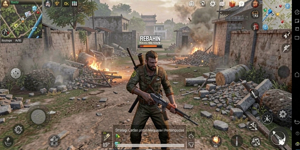 Gameplay intens REBAHIN dengan strategi minggunya.