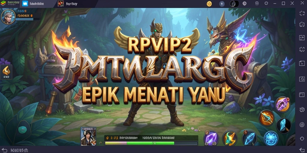 Tampilan gameplay MMORPG RPVIP2 yang menakjubkan dan penuh aksi.