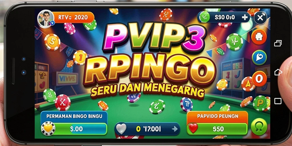 Tampilan gameplay RPVIP3 yang menakjubkan dengan suasana Bingo.