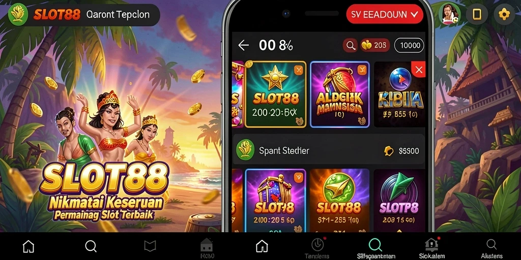 Tangkapan layar SLOT88 menampilkan gameplay Slot yang menarik dan interaktif.