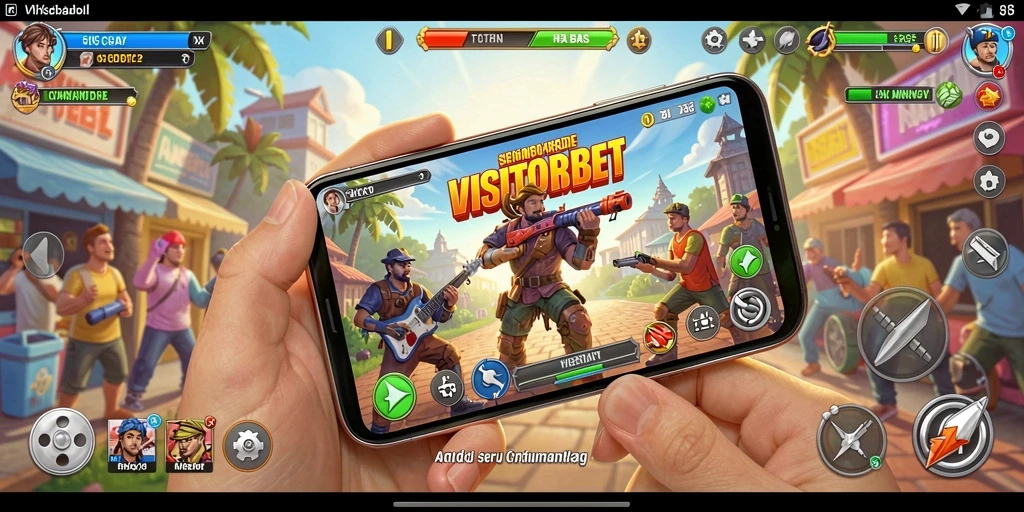 Screenshot gameplay yang menunjukkan aksi seru dalam VISITORBET.