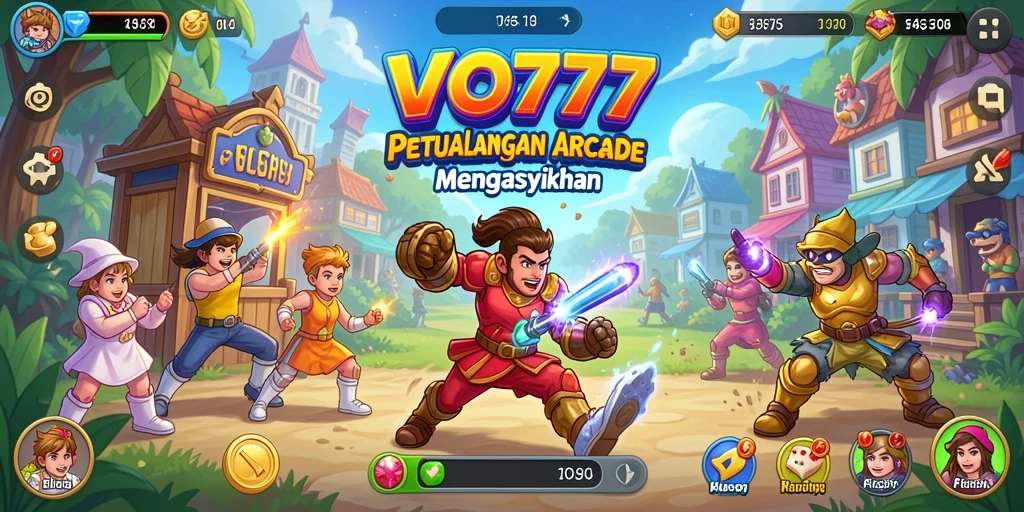 Tampilan gameplay VO777 menampilkan aksi seru dalam game Arcade.